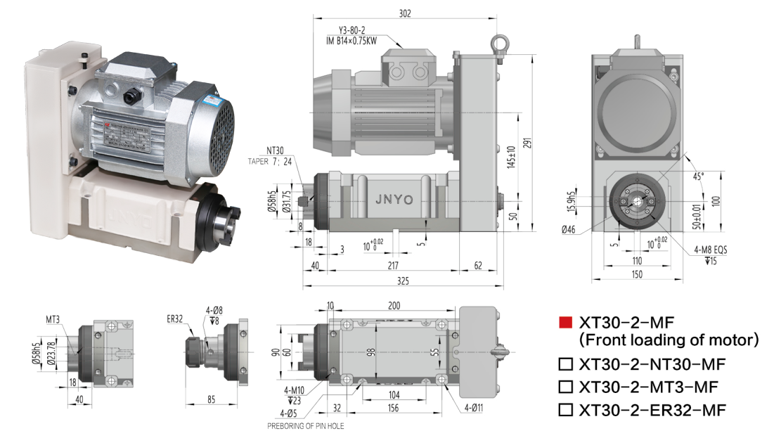 NT30-2-動力頭/鏜銑動力頭/銑削動力頭NT30-2--電機(jī)后置-臺州市路橋景耀數(shù)控機(jī)床廠